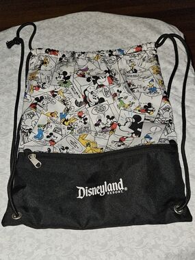 Disneyland Mickey Mouse Comic Drawstring Backpack